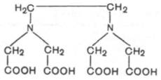 Структурная формула этилендиаминтетраацетата (ЭДТА)