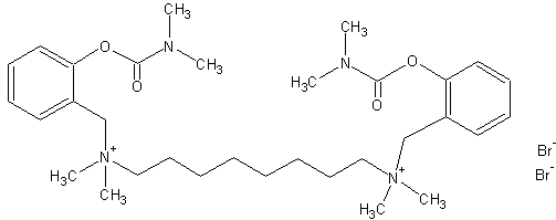 1,8-бис((3-диметилкарбамоксипиридил-2-метил)диметиламмоний)октана дибромид