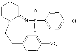 1-(4-нитрофенилэтил)пиперидилиден-2-(4-хлорфенил)сульфонамид