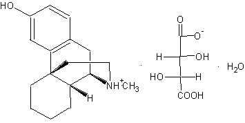 (+)-3-окси-N-метилморфинана тартрата моногидрат