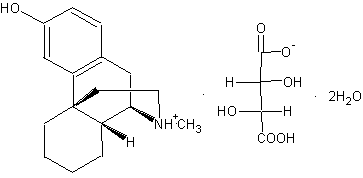 (-)-3-окси-N-метилморфинана тартрата дигидрат
